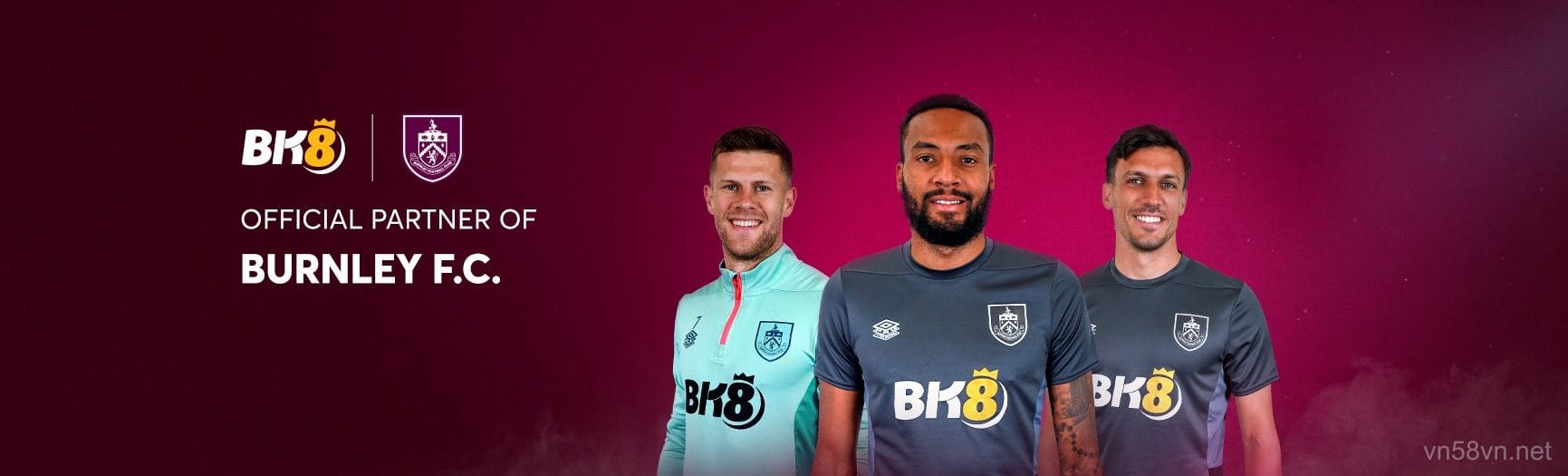 BK8 Đối tác chính thức của Burnley FC